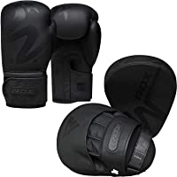 Los mejores  - RDX Manoplas de Boxeo y Guantes Entrenamiento Muay Thai Paos Saco MMA Kick Boxing Almohadilla Gancho y Jab Pad Artes…